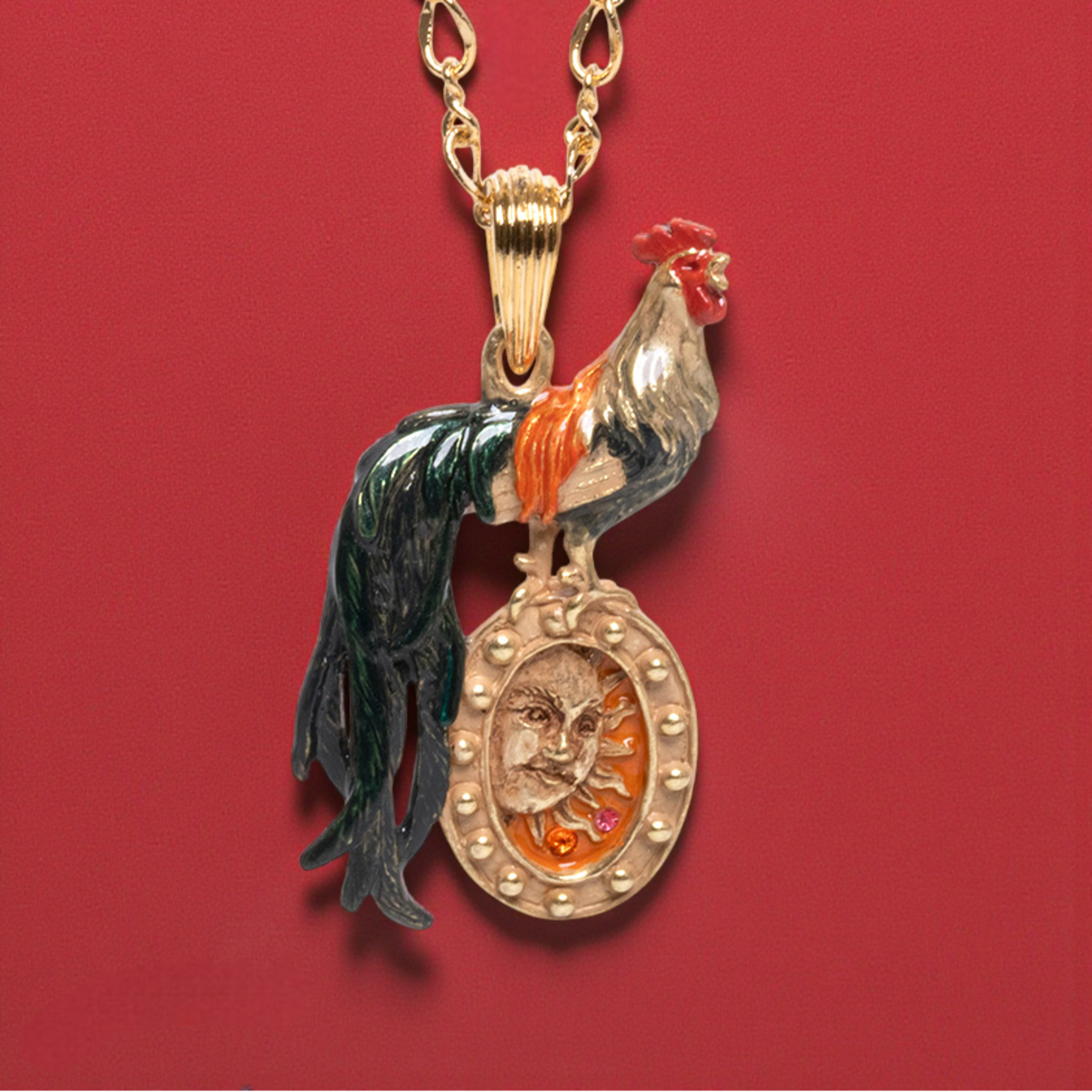 再入荷《鳥/にわとり》ネックレス 暁の鶏 Palnart Poc パルナート