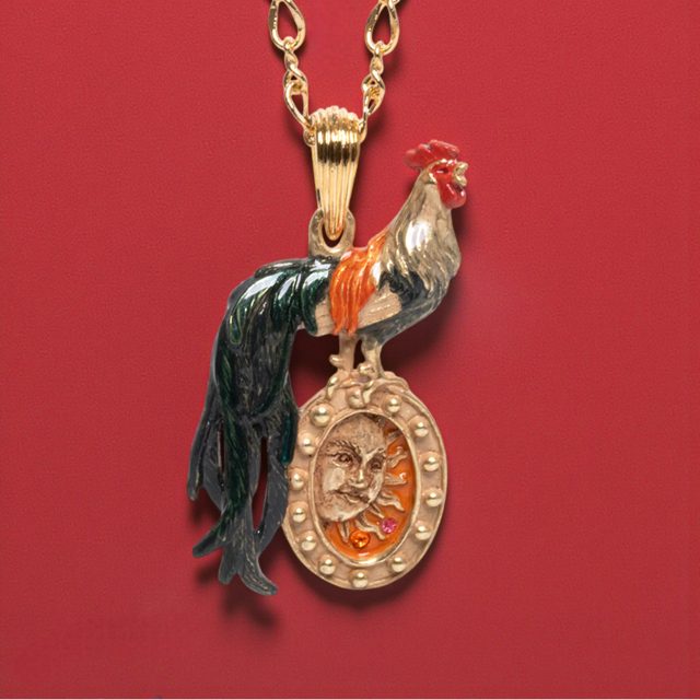 値上げ前価格《鳥/にわとり》ネックレス 暁の鶏 Palnart Poc パルナートポック ニワトリ NE475