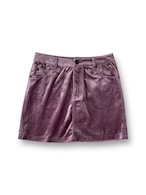 Velours mini skirt