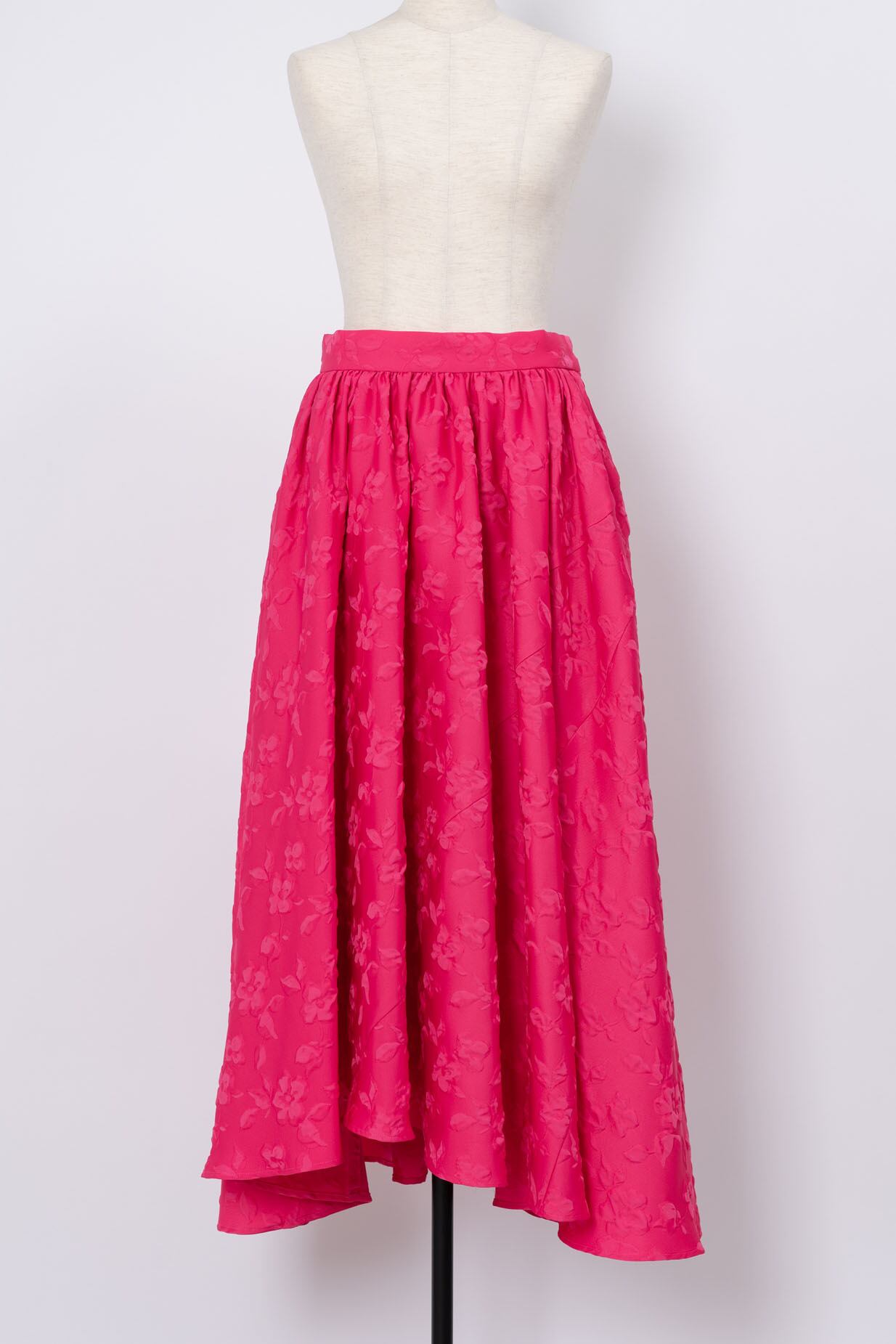 Fantasy Flower Jacquard Skirt PINK