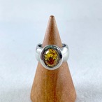 シルバーリング　925　イエローストーン　シトリン　8号　　