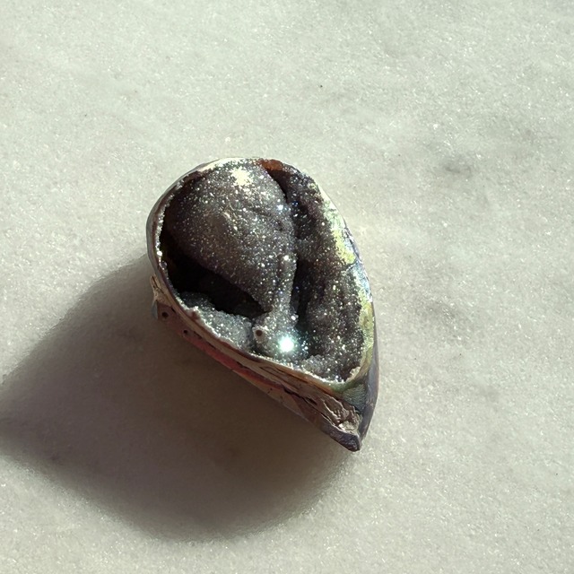 【地中海（アドリア海）でアチューメント】【レア】【超美石】スピラライトジェム（オーラ）　シェル　ラクシュミーの宝貝　御守り石　NO.２