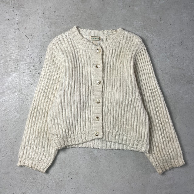 80年代 L.L.Bean エルエルビーン モヘア混 ショート丈 ニット 