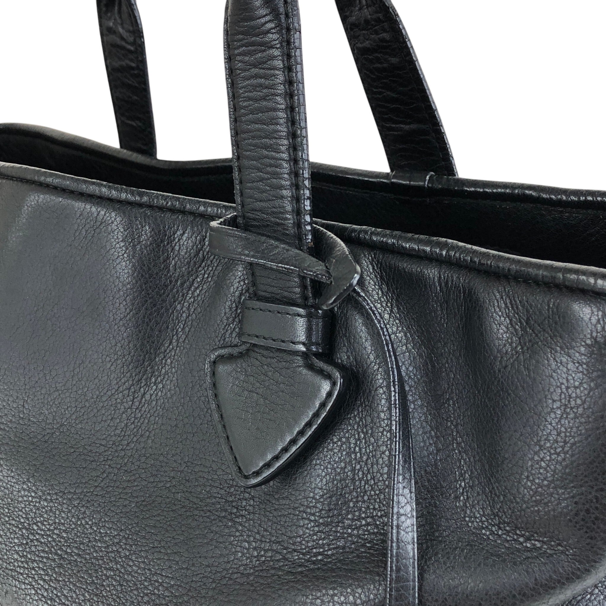 LOEWE ロエベ ハンドバッグ ブラック レザー 2way vintage