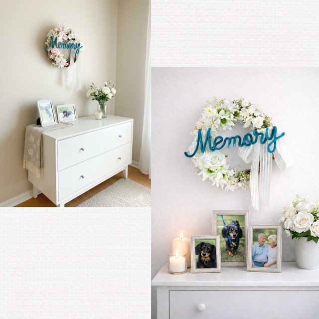 【選べる言葉｜追悼・メモリアル】恋するリース／雅－MIYABI－【やさしい色合わせのフラワーリース】文字色12色から選べる