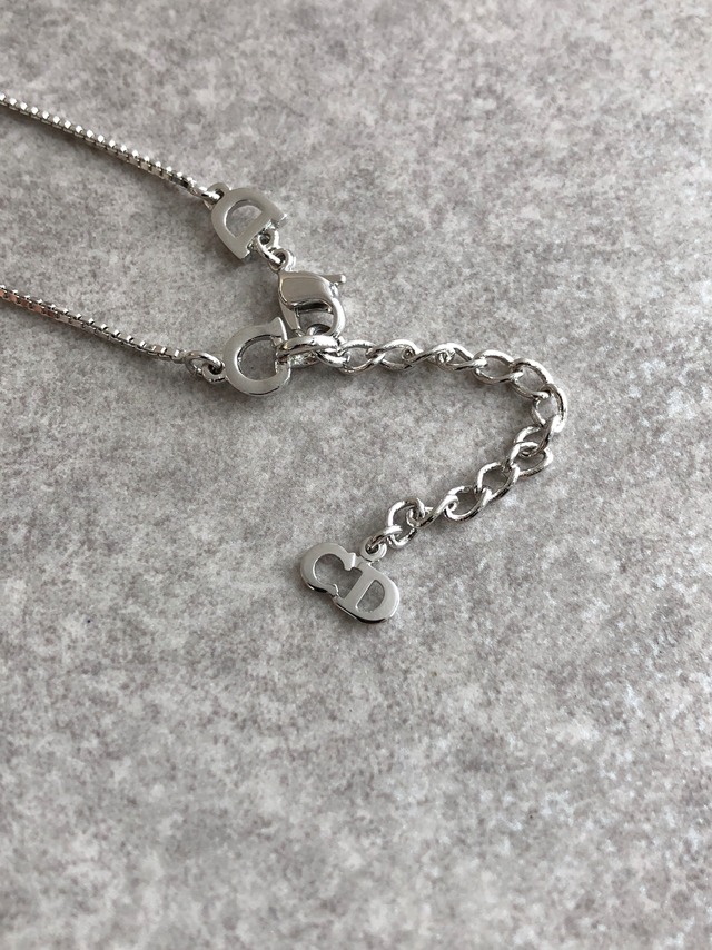 Christian Dior クリスチャン ディオール ネックレス シルバー ロゴ vintage ヴィンテージ オールド pidv5i