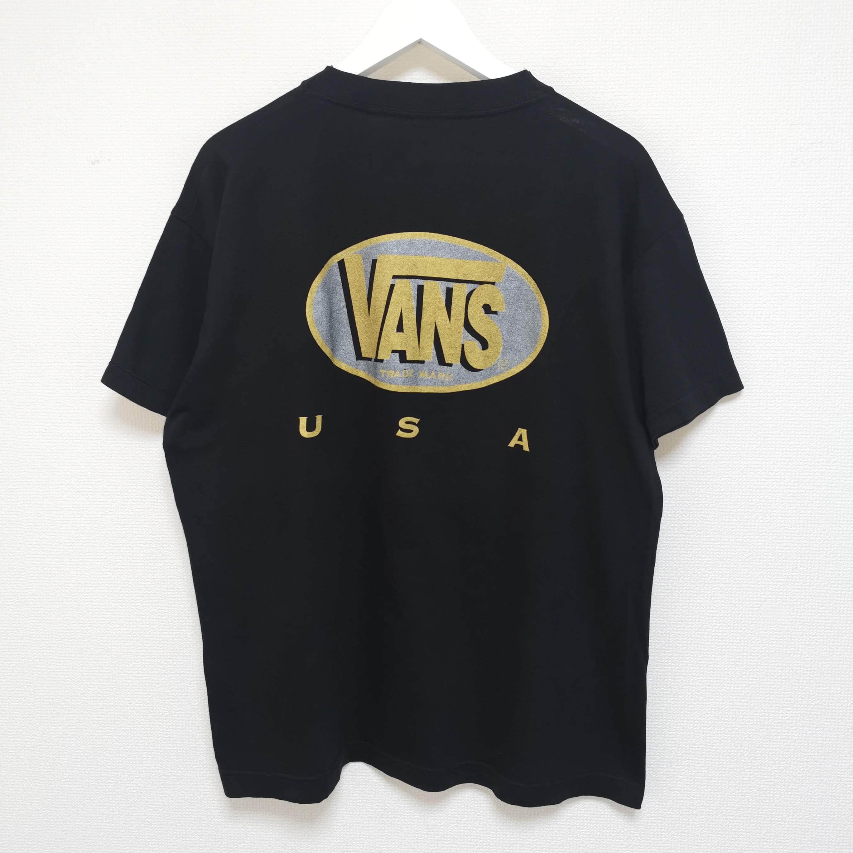 送料無料 L 90s VANS オールド バンズ Tシャツ SKATE BMX USA製