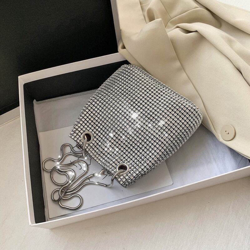 オールマッチスモールバッグ女性バッグ2020新しいネットレッドファッションテクスチャーチェーンバッグショルダーメッセンジャーバッグウエスタンバケットバッグ Tiancai_Wing_Bag1945340