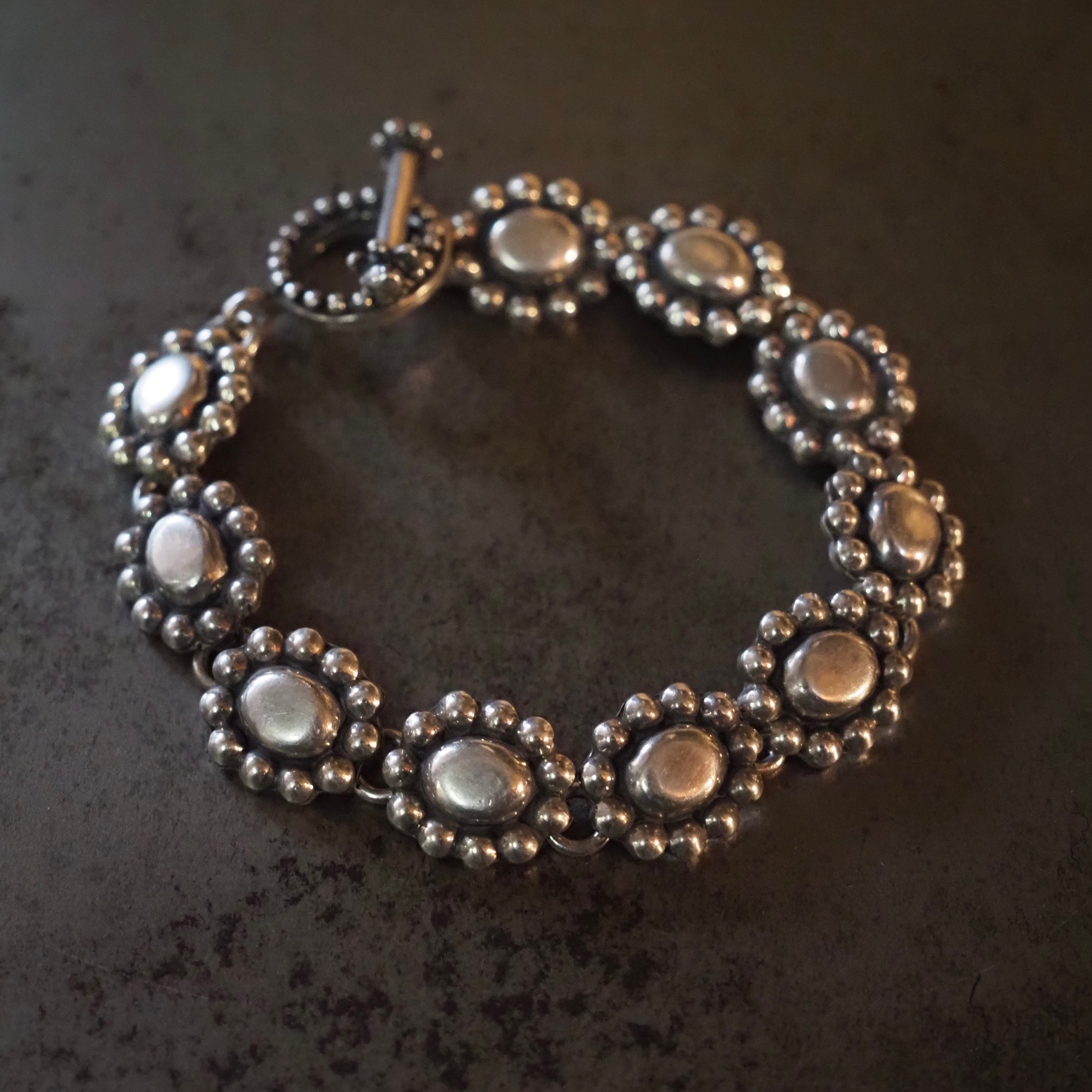 Mexico Design Bracelet Silver925 メキシカンジュエリー シルバーブレスレット