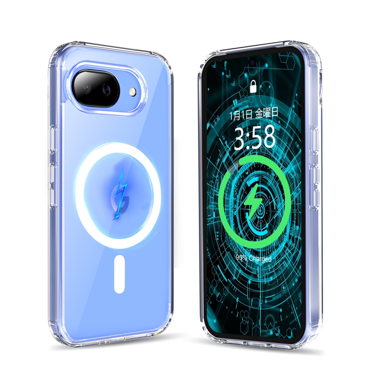 MINIKA Google Pixel 10A 用 ケース クリア MagSafe対応【超透明・黄変防止】米軍MIL規格 耐衝撃 スマホケース