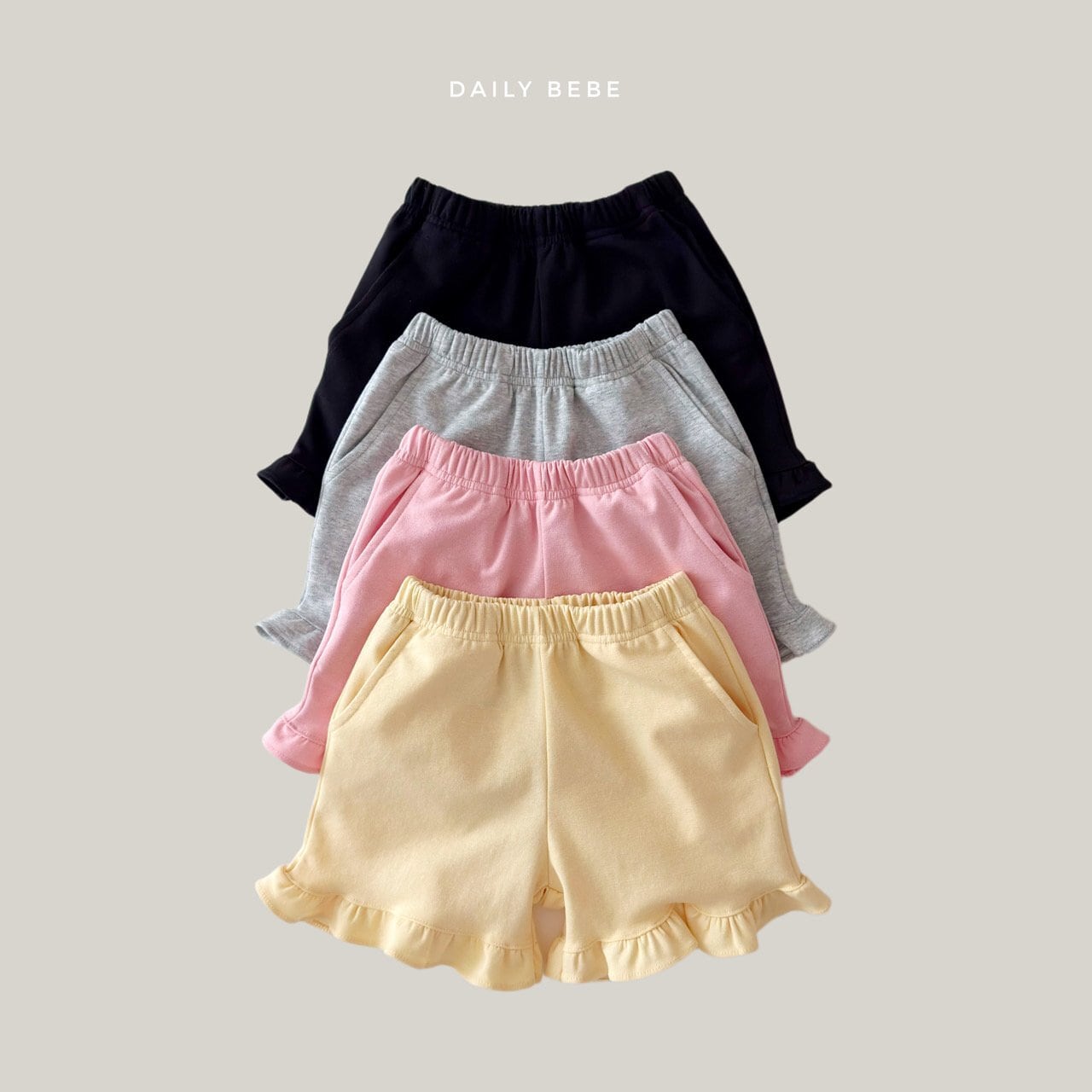 «予約»«ジュニアサイズあり»«daily bebe» フリルショートパンツ 4colors