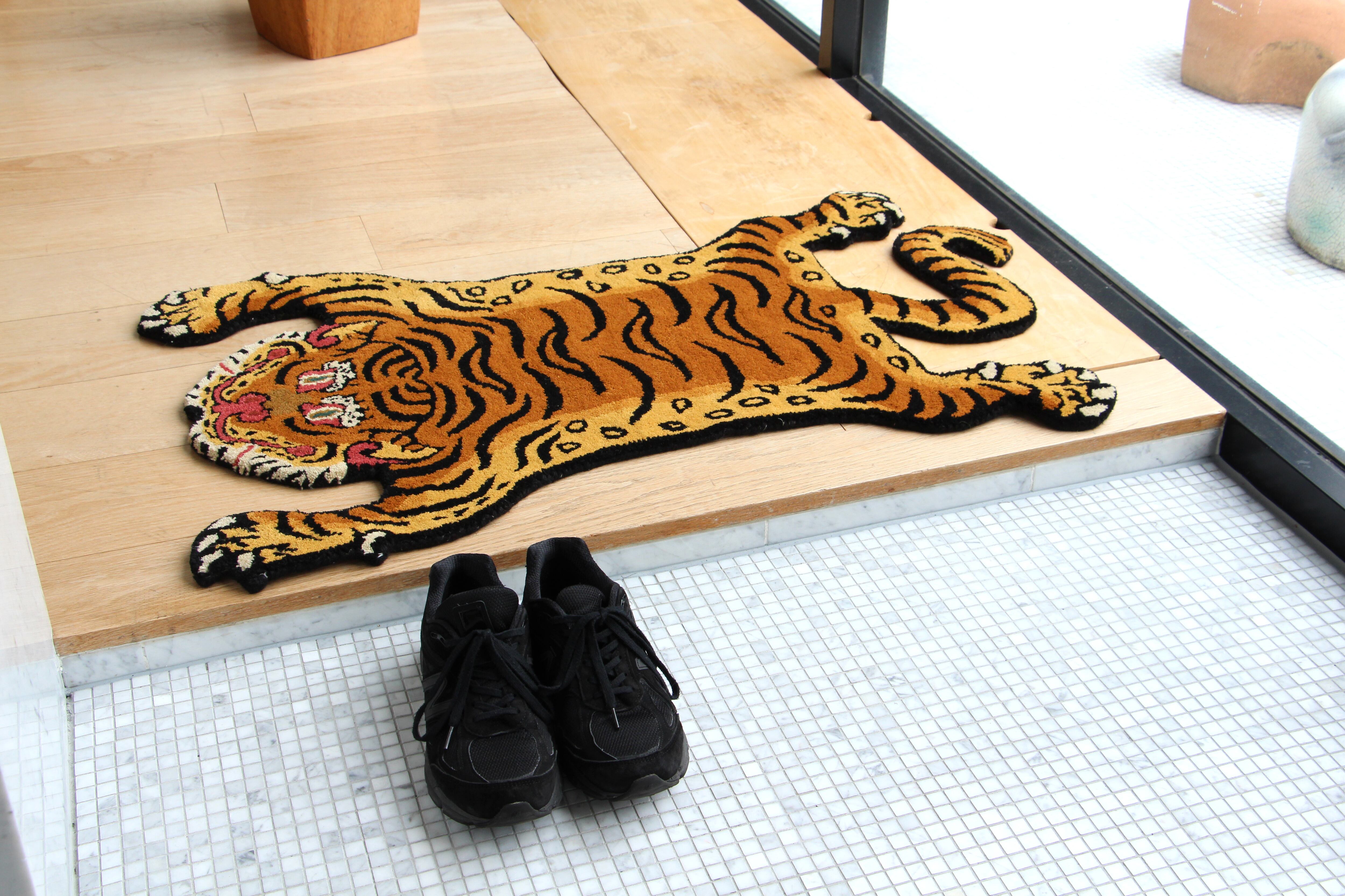 チベタンタイガーラグ Xラージ DTTR-02 DETAIL Tibetan Tiger Rug [XLサイズ] - 4