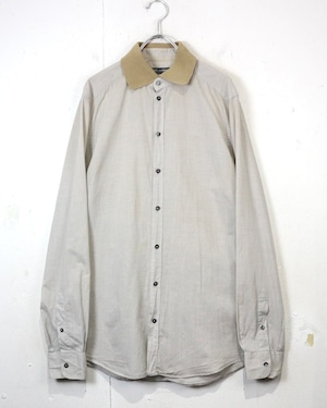 【Caka act2】“DOLCE&GABBANA” Knit Collar L/S Cotton Shirt