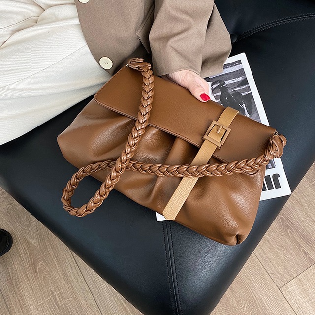 スタンダードオータムウィンターショルダーバッグ レトロ 秋物 冬物 メッセンジャーバッグ 手作りハンドバック23021964237