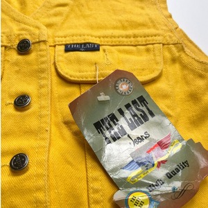 ＜VINTAGE＞Kids  VEST｜デッドストック イエローデニム ベスト ジレ