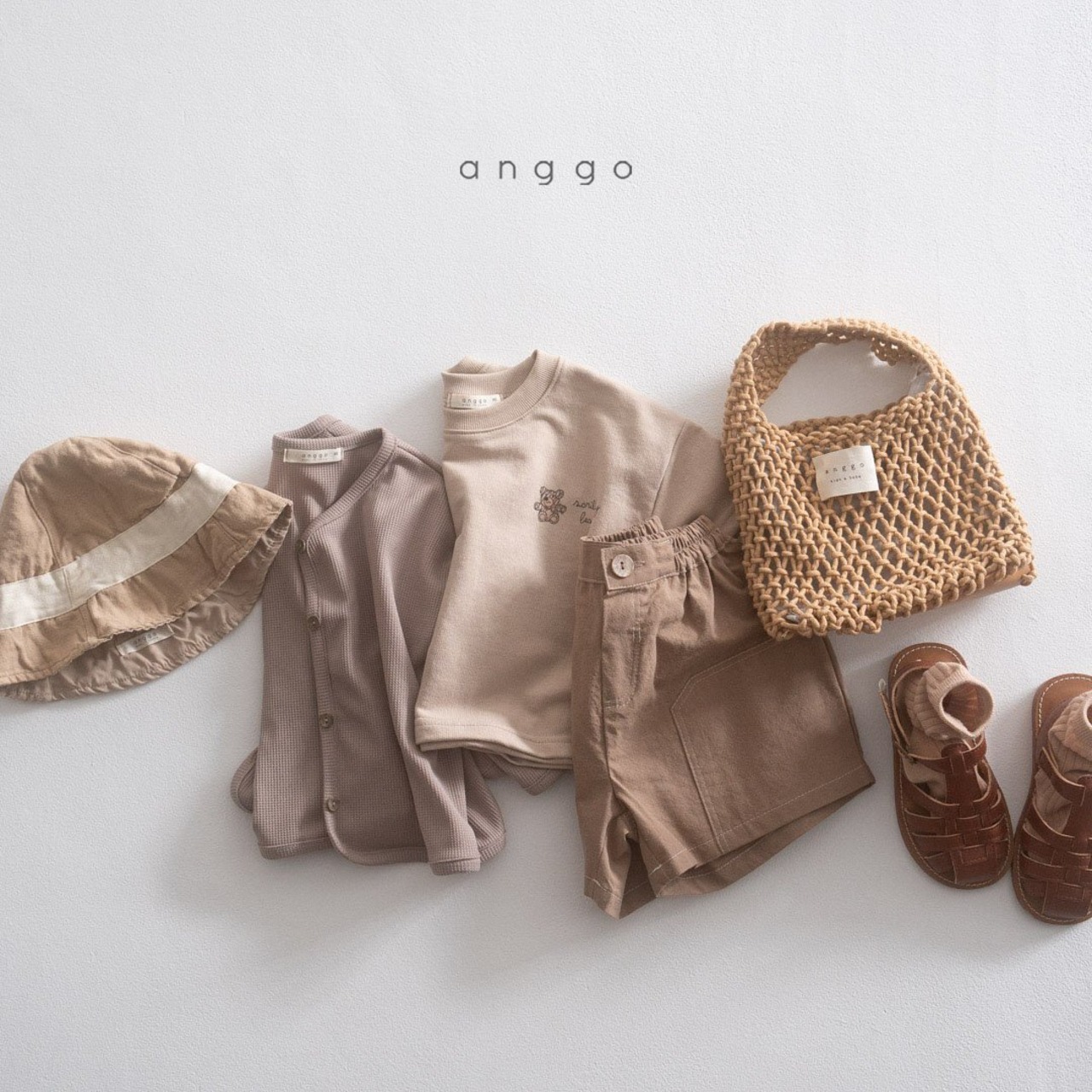 【anggo】チアバターパンツ ブラウン 90〜110cm - 12