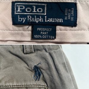 12686 POLO ポロ ラルフローレン チノパン ブラウン W34