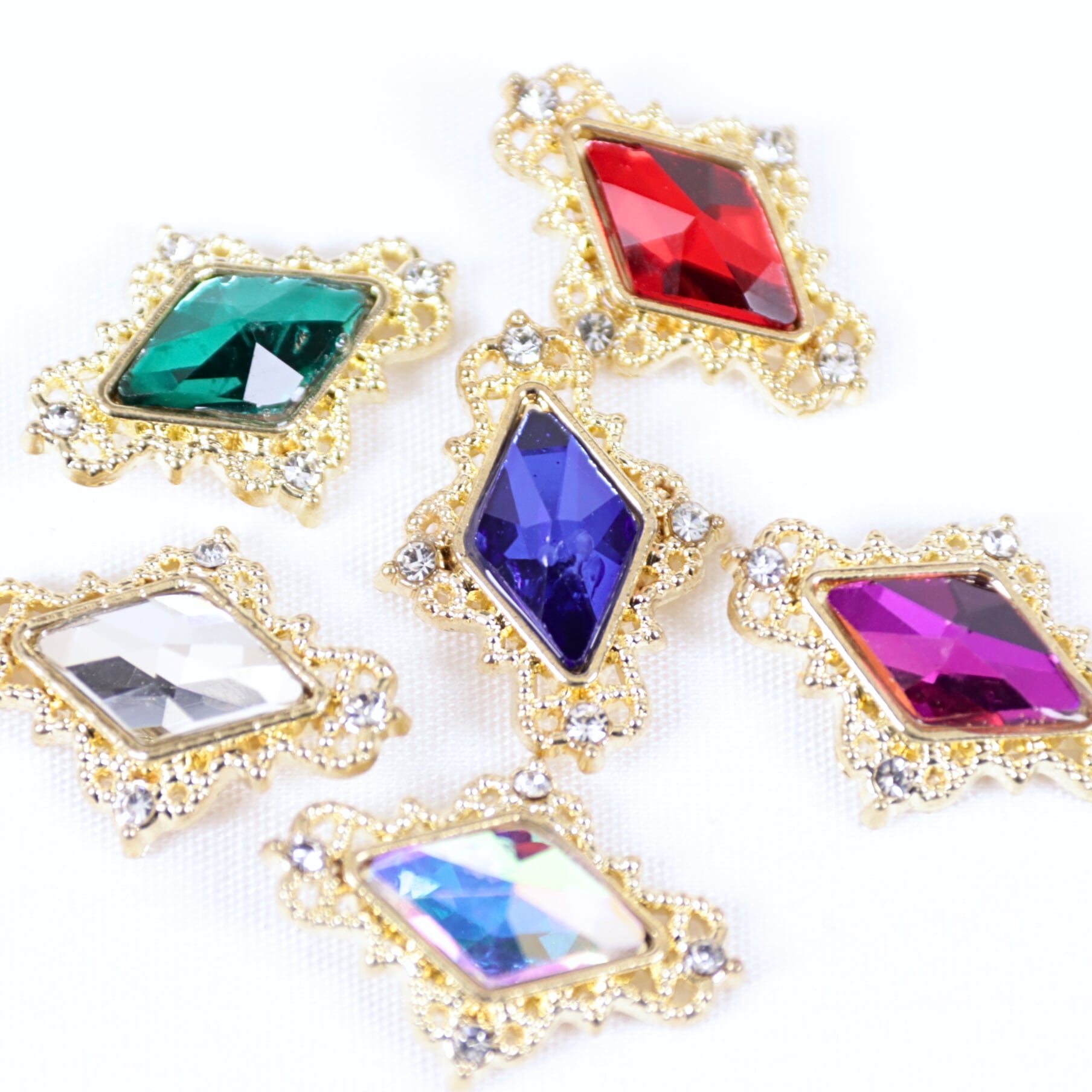 ダイヤ型 パーツ 金属 ネイルパーツ 02000029 ハンドメイド 装飾 飾り