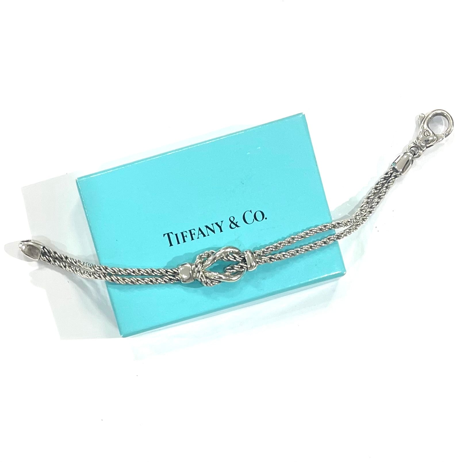 希少【TIFFANY&CO.】2777 ツイスト ダブルロープブレスレット