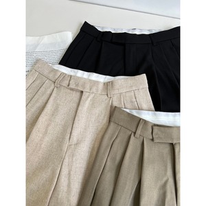 ドレープワイドパンツ 3color W01219