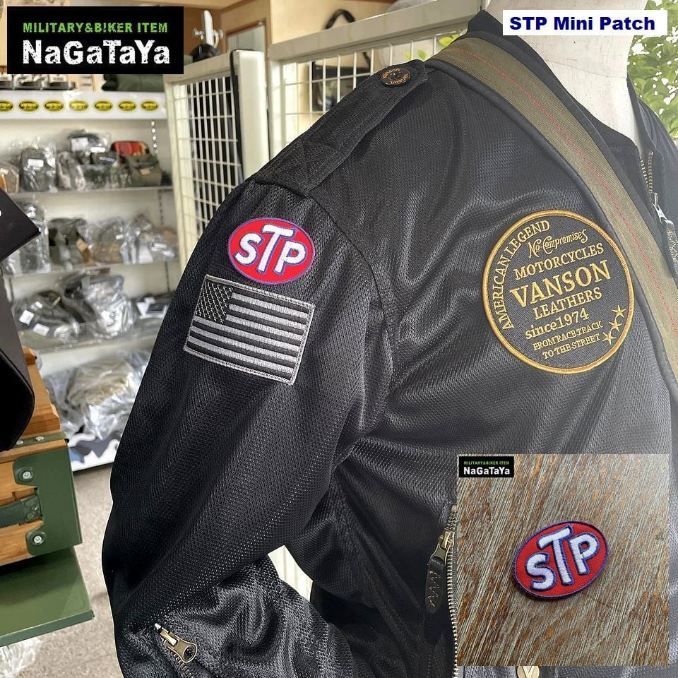 2枚セット STP ミニワッペン アメリカン モーター系 バイカー