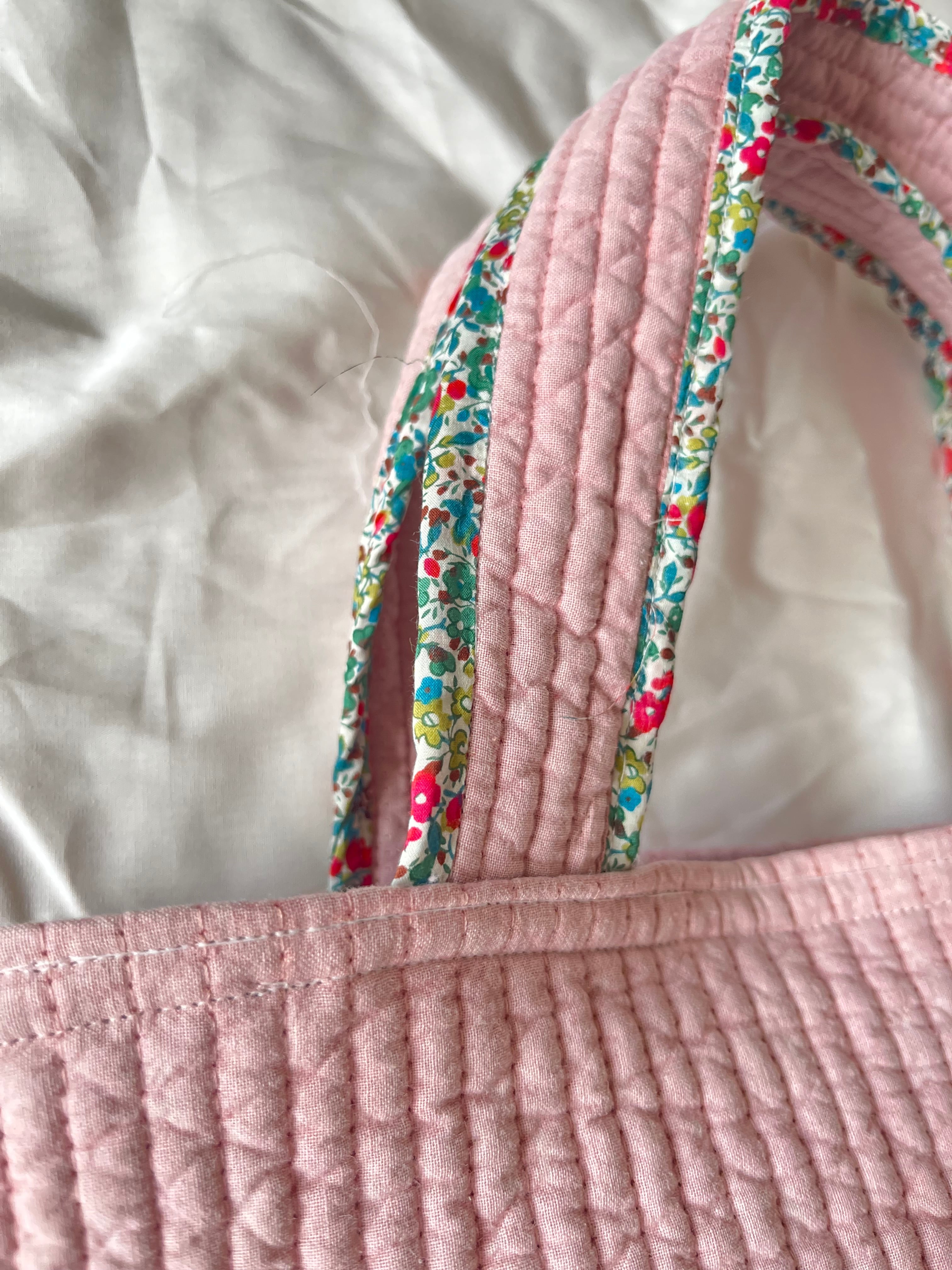 リバティとフリルとヌビのトートバッグ サブバッグ送料無料