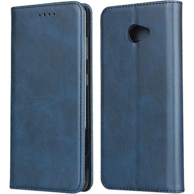 Eastwave 京セラ BASIO4 KYV 47 ケース basio 4 kyv47 ケース 手帳型 通用 手帳 かんたんスマホ2 A001KC ケース 内蔵マグネット 合成皮革 財布型カバーカード収納 横置きスタンド機能 5色 ブルー 461