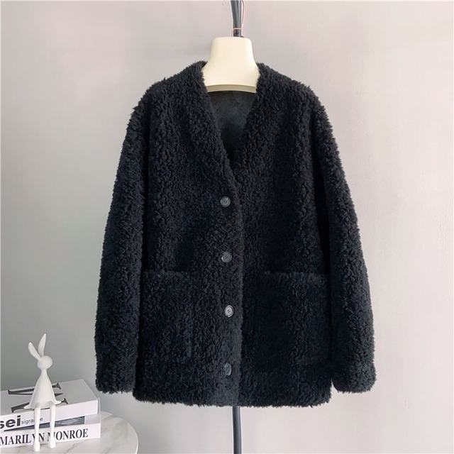 Boa Collarless Coat 502382