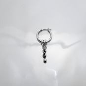 THIN HOOP -raised by wolves- [LARGE] with OVAL and TEARDROP / レイズド・バイ・ウルヴス シンフープ L ウィズ オーバル&ティアドロップ