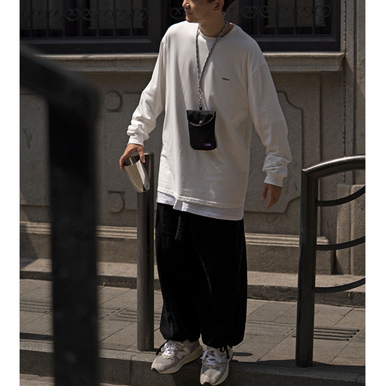 Corduroy wide drawstring pants 0313 - 14