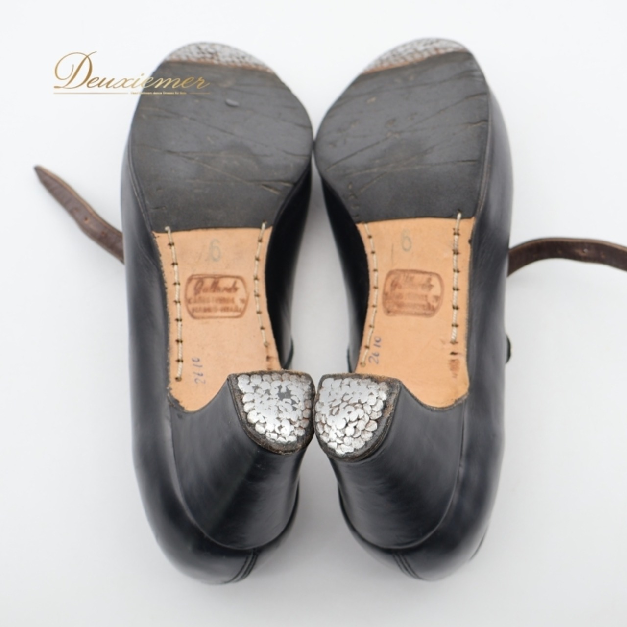 フラメンコ 衣装 シューズ 6サイズ ガジャルド gallardo ブラック系 黒 釘 釘有り ヒール 靴 くつ ストラップ ベルト シンプル オールブラック レッスン 練習 イベント ステージ