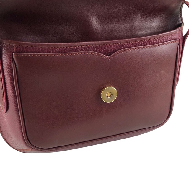 Cartier カルティエ マストライン ショルダーバッグ ボルドー レザー フラップ vintage ヴィンテージ オールド 63gc86