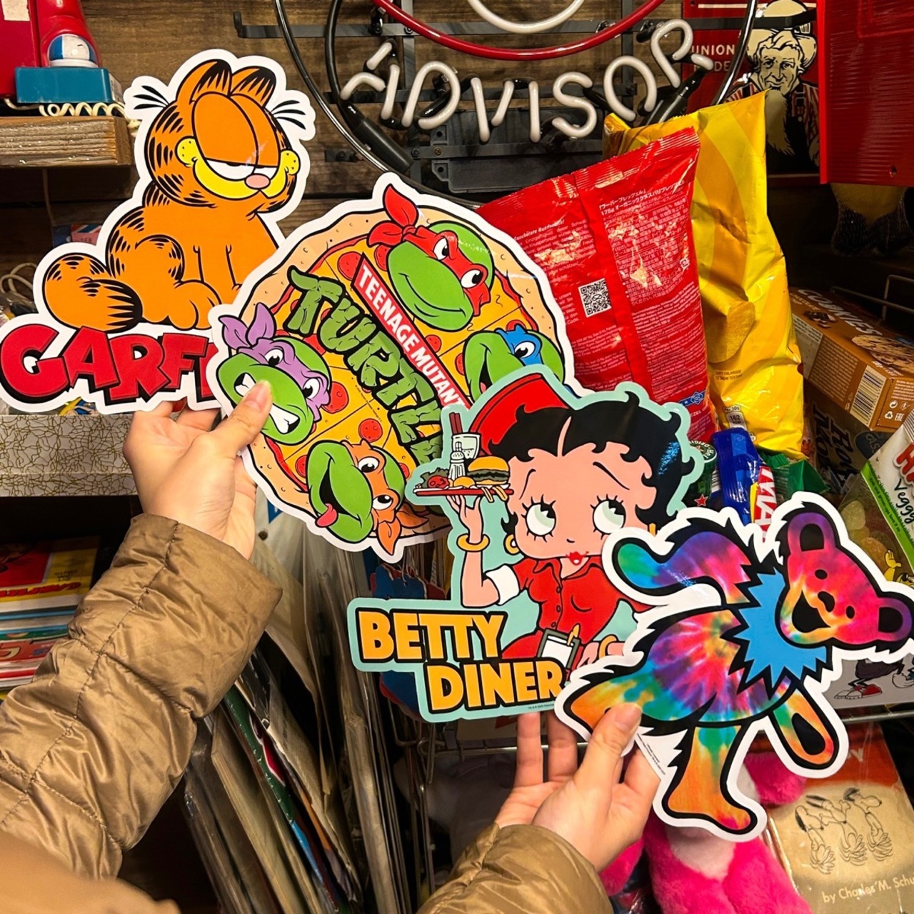 【ガーフィールド・タートルズ】ウォールステッカー（M）