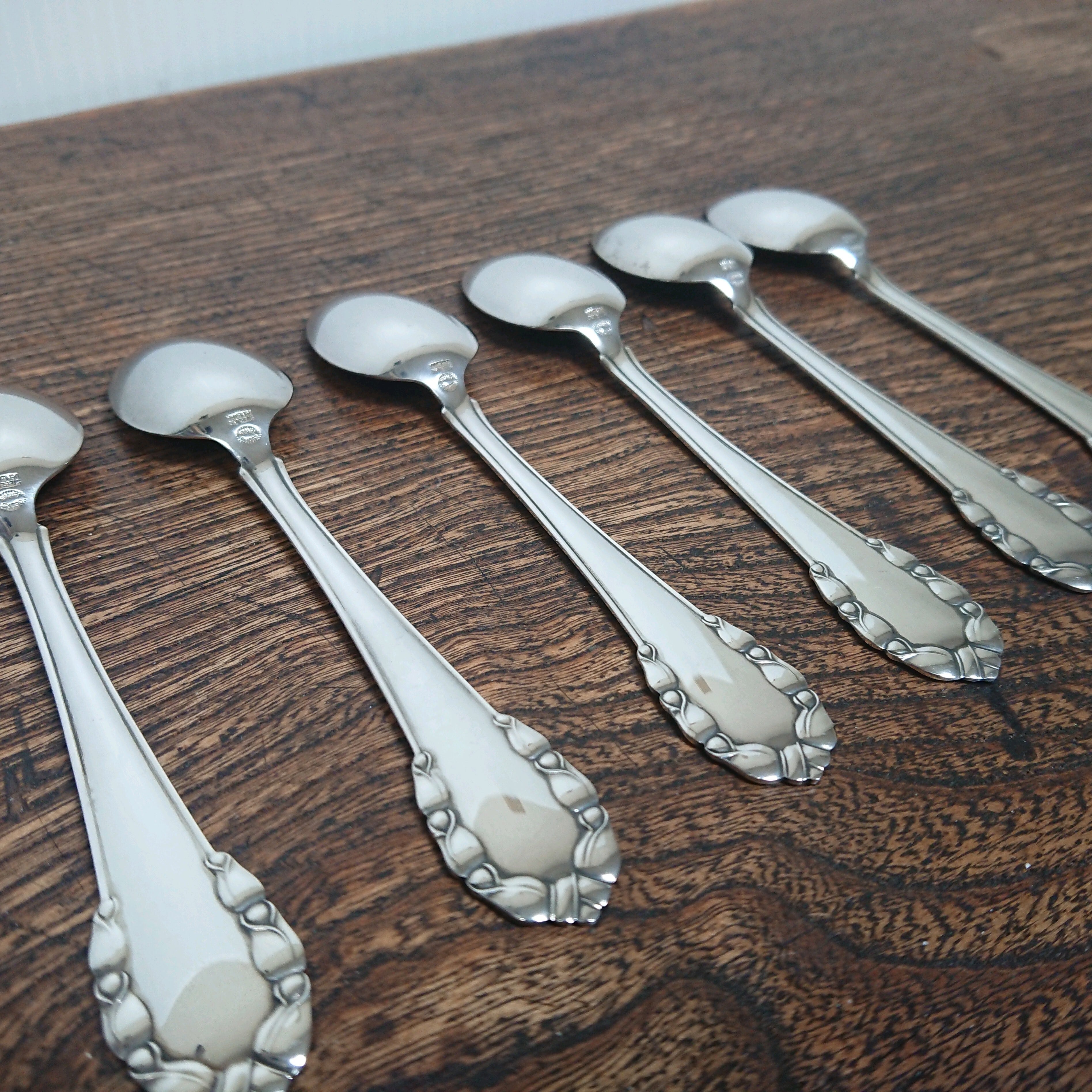 デンマーク Georg Jensen ”Lily of the Valley” 純銀製ティースプーンSET ジョージジェンセン Sterling  Silver925 | coshiki