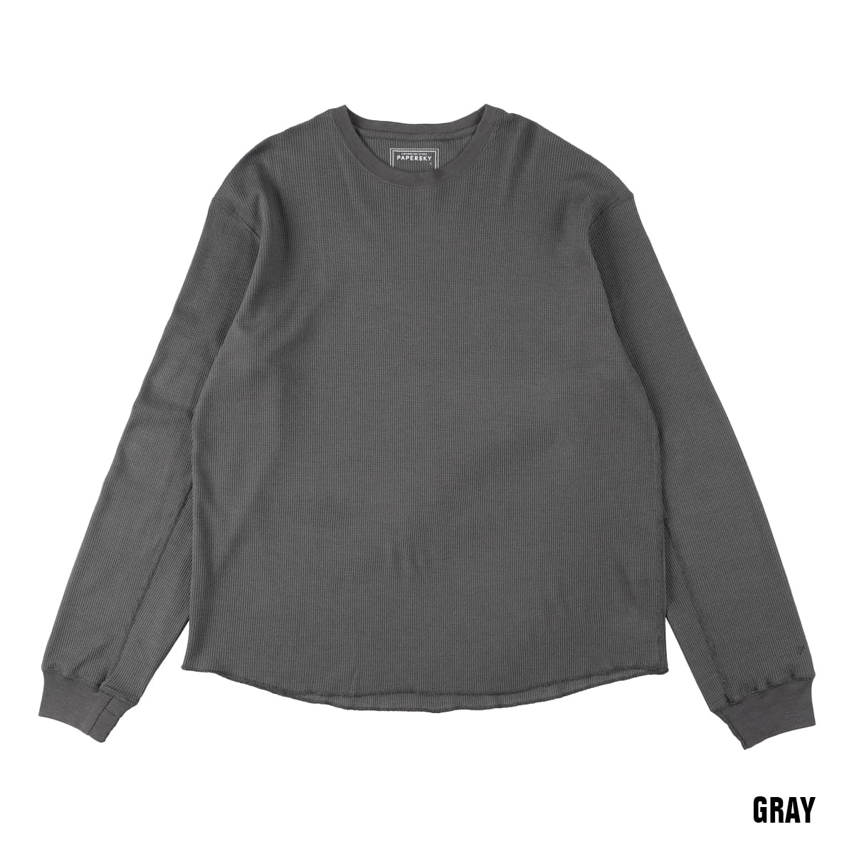 PAPER SKY ペーパースカイ MERINO WAFFLE LONG T-SHIRT メリノワッフル