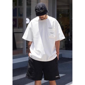 Statement pocket oversized tee 1015