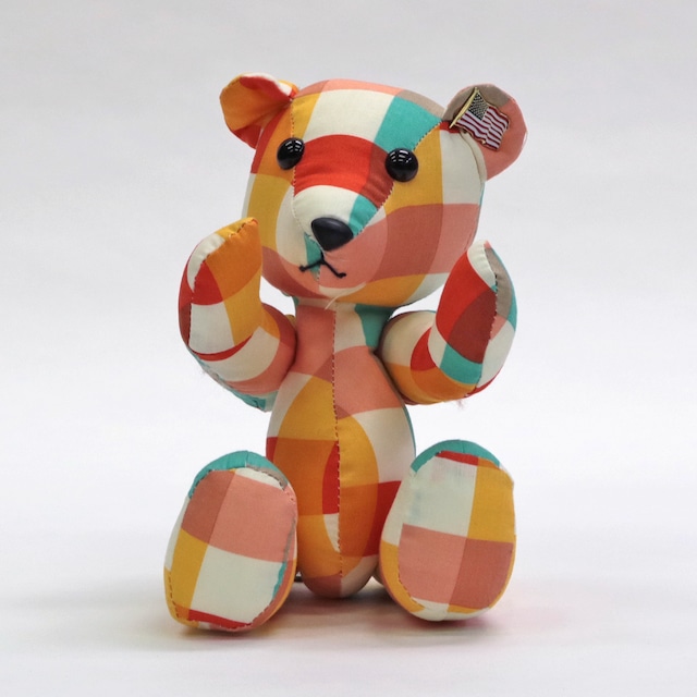 Surfer’s Bear (Check/Orange & Blue)