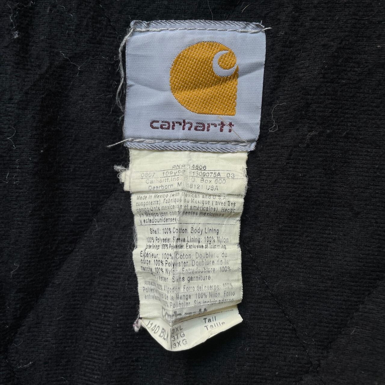 90年代 Carhartt カーハート ダック地 アクティブジャケット メンズ3XL 