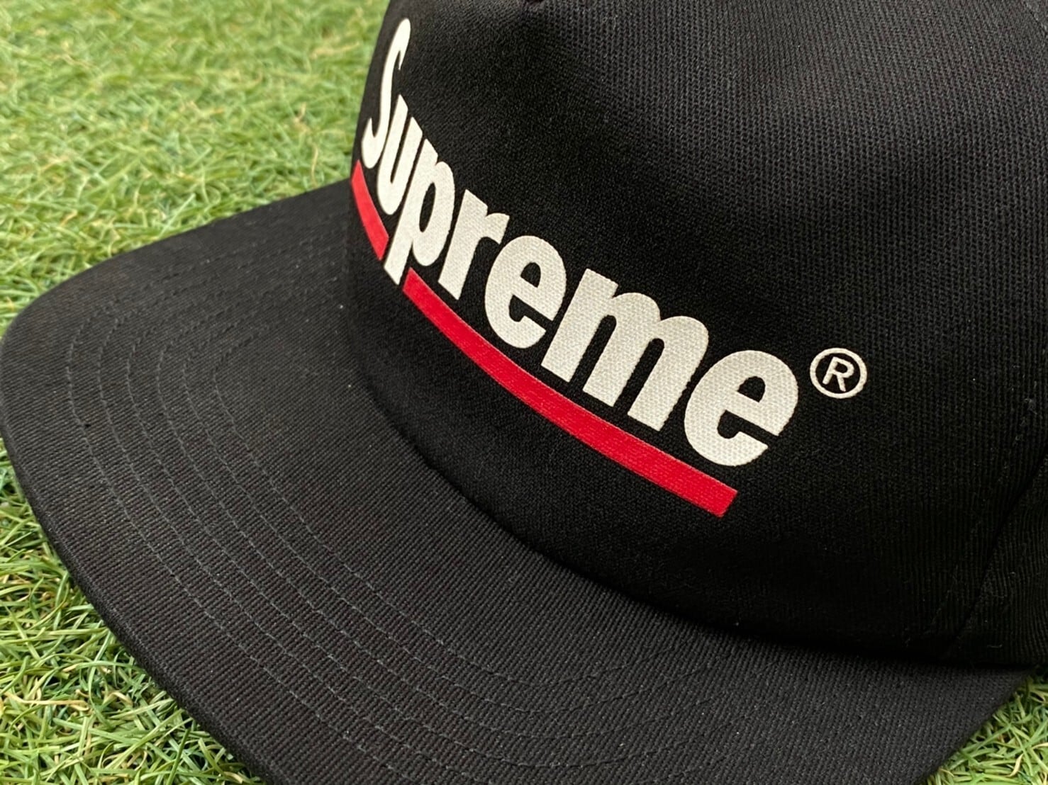 Supreme 20SS UNDERLINE 5-PANEL CAP BLACK 45KD4739 | BRAND BUYERS OSAKA