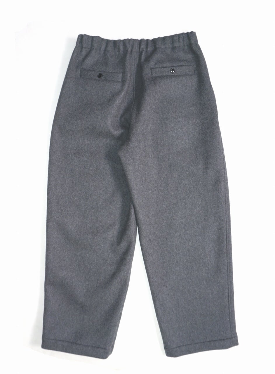 Wool Beaver Wide Easy Pants
