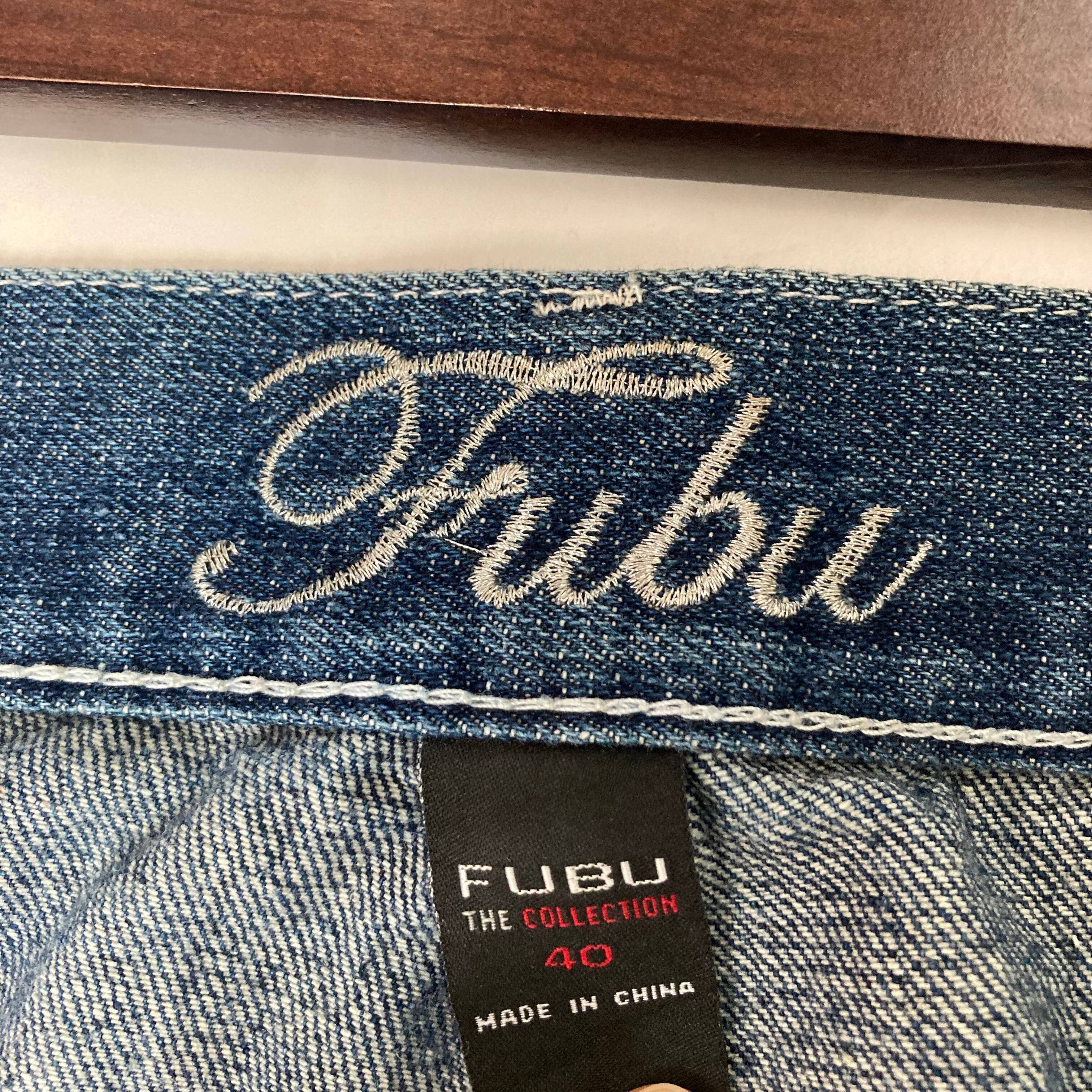 W40】FUBU デニムショーツ 刺繍 | 古着屋OLDGREEN
