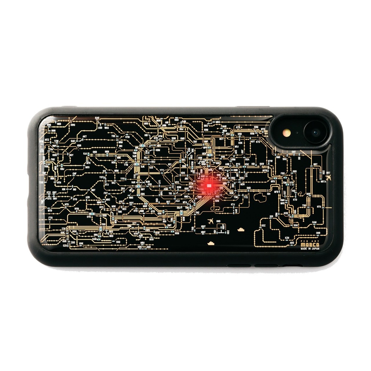 FLASH 東京回路線図 iPhone XR ケース | PCB ART moeco