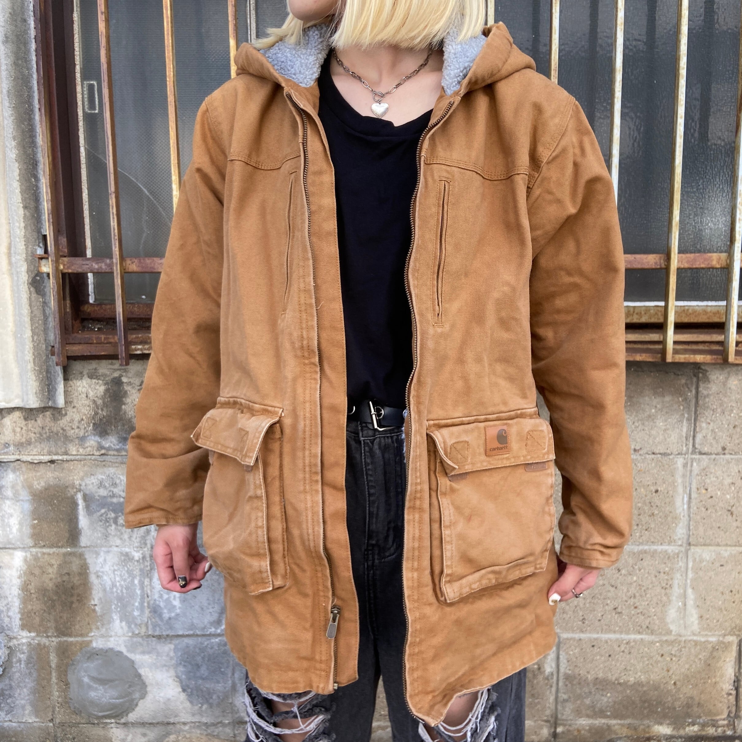 Carhartt カーハート ダック地 ワークジャケット ボアライナー