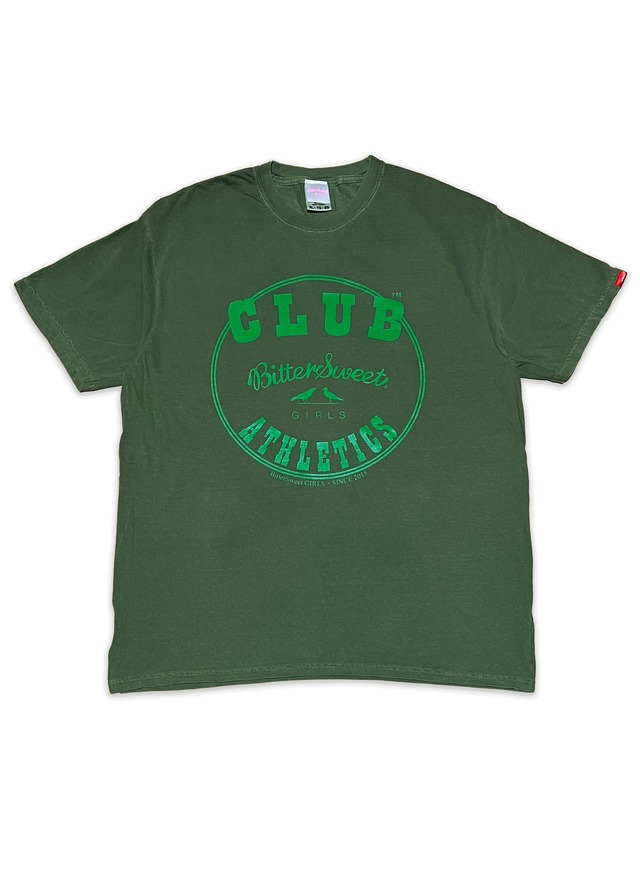 CLUB BSG ATHLETICS GARMENT DYED Tee w/t SLIT