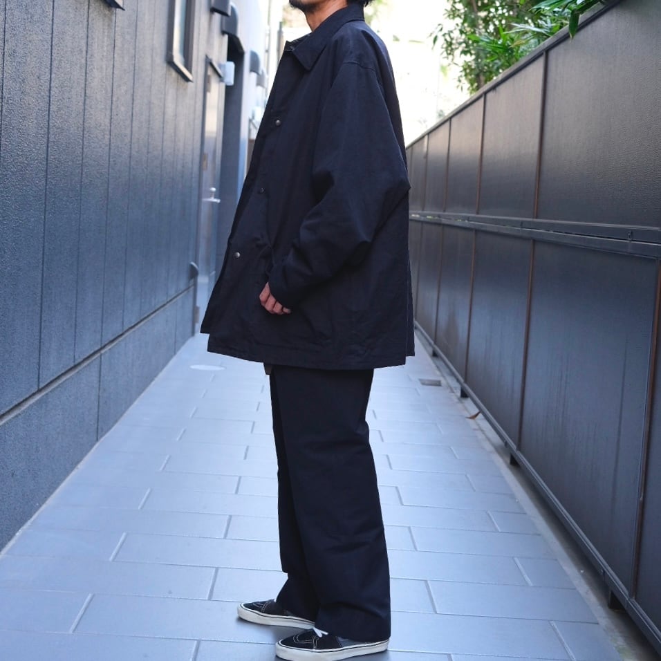 COMOLI(コモリ) /ポストワークツイルジャケット-BLACK-(C03
