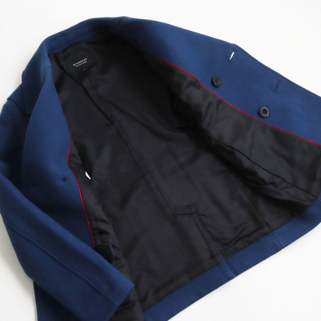 美品○BURBERRY BLACK LABEL バーバリーブラックレーベル ダブル 