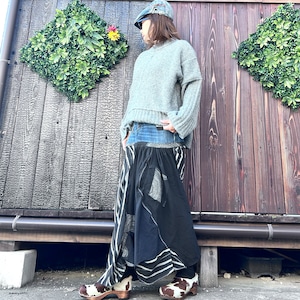 リメイク変形デニムスカート