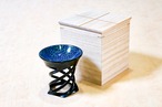 彩輝光酒器NO2「⻘緑:blue green」