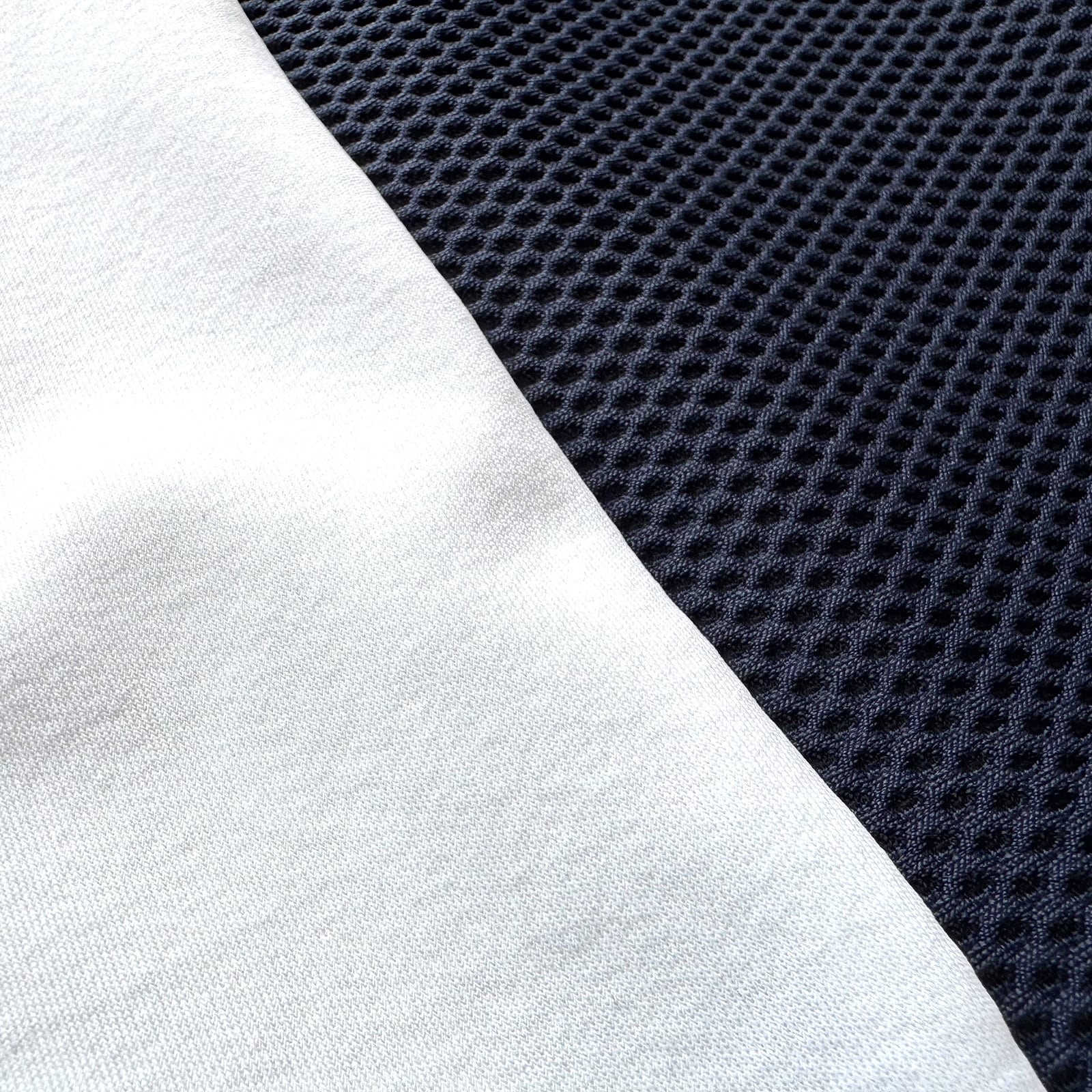 8G SHOOT × 69SLAM MESH SWITCHING MOCK NECK TEE -WHITE/NAVY- | 8G