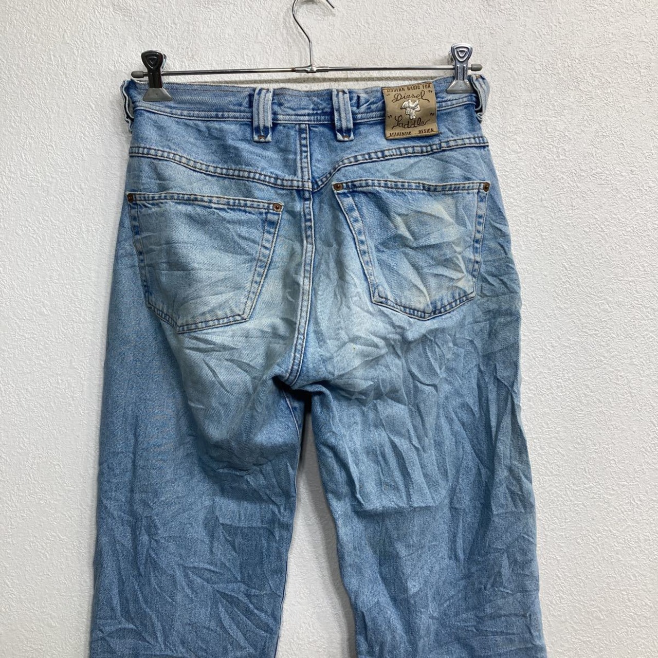 DIESEL デニムパンツ W31 ディーゼル ボタンフライ ライトブルー 古着 